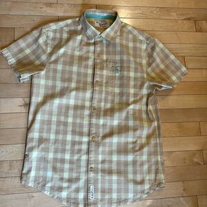 Original Penguin men's short sleeve button-up shirt